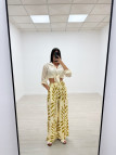 PANTALÓN FLUIDO HOJAS AMARILLO